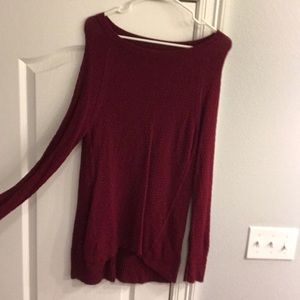 Maroon sweater/tunic! Worn once!